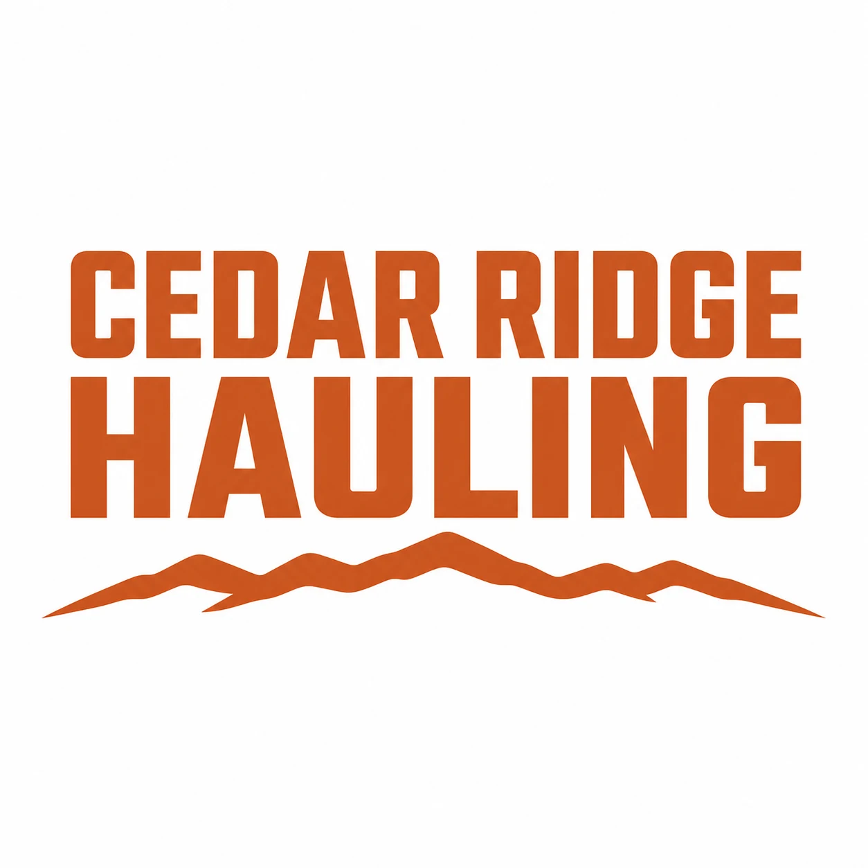 Cedar Ridge Hauling — trucking logo concept generated with LogoWren