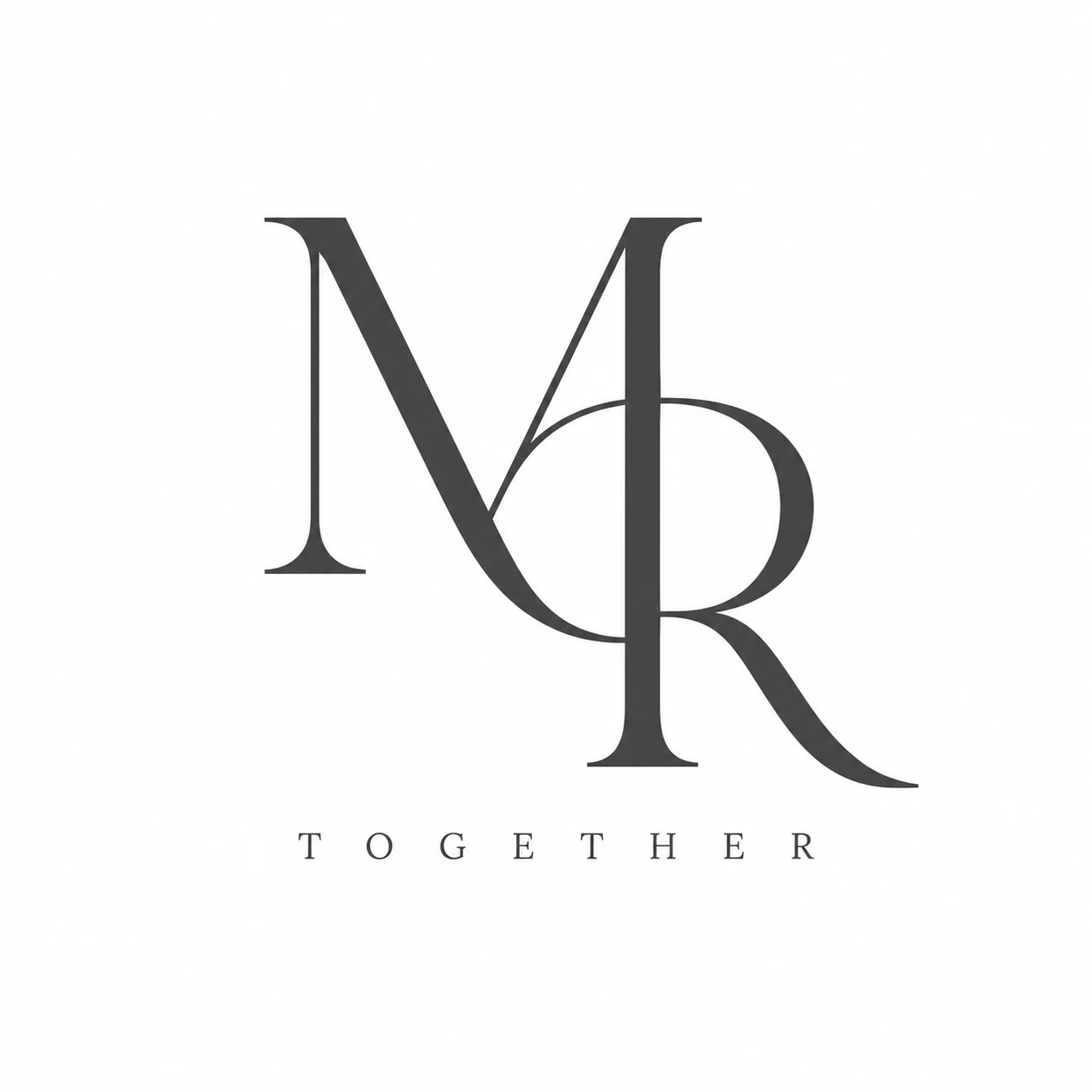 MR — Together — wedding logo concept generated with LogoWren