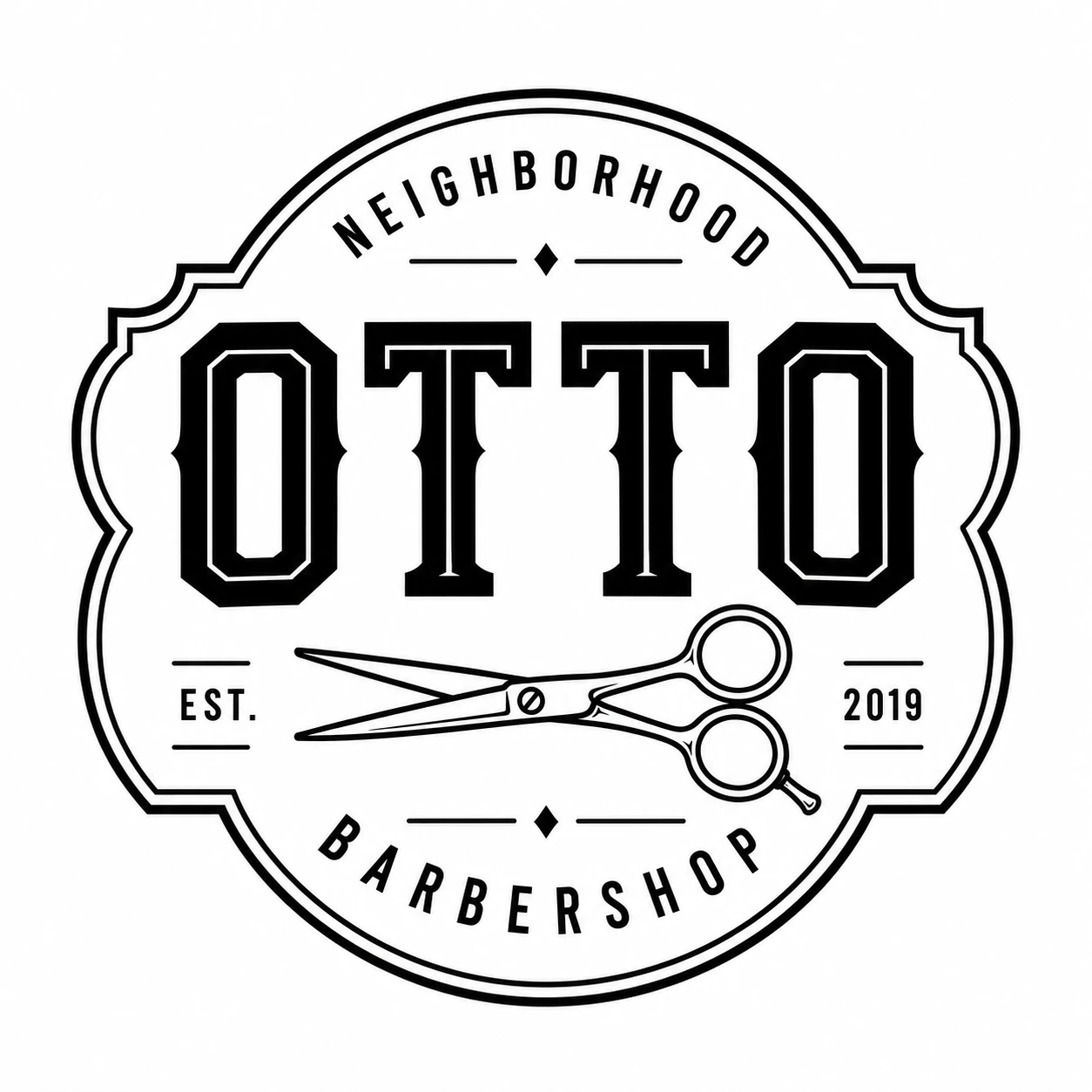Otto——用 LogoWren 生成的理发店 logo 方案