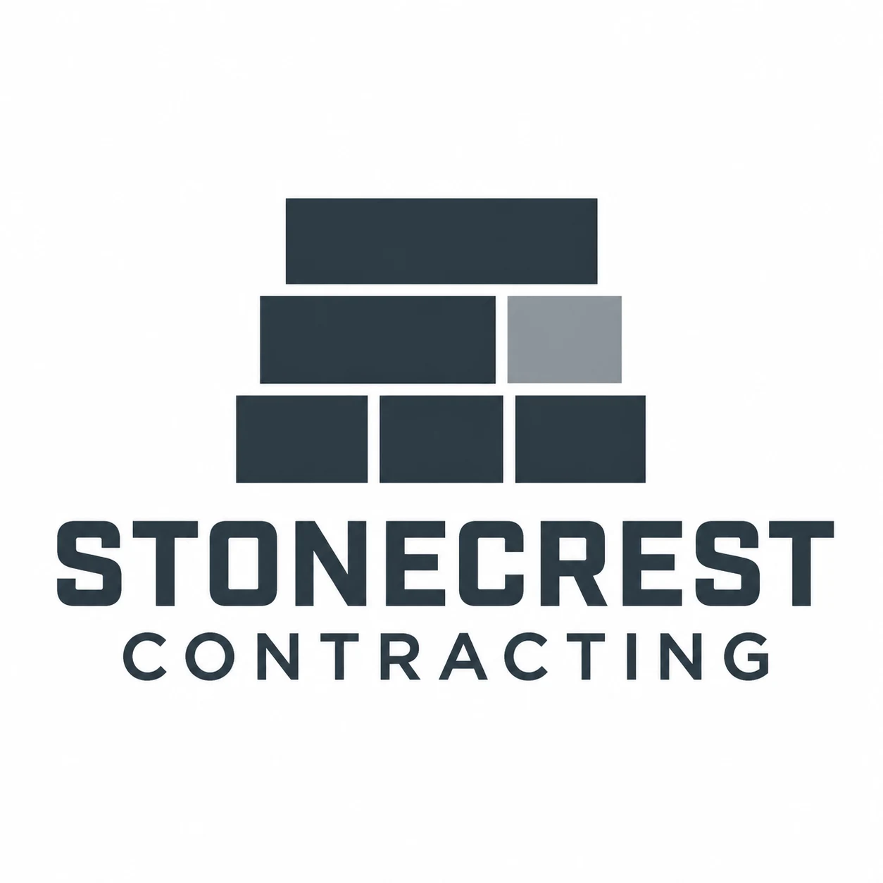 Stonecrest Contracting — construction logo concept generated with LogoWren